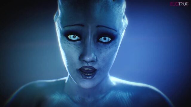 Asari Commander Shepard Mass Effect animated porn 3D hentai animation