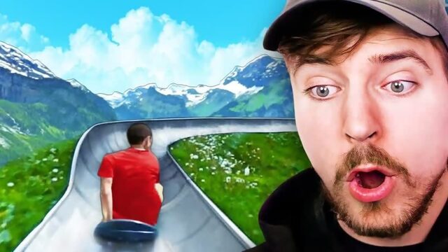 САМЫЕ НЕВЕРОЯТНЫЕ спуски с гор! Мистер Бист/Mrbeast