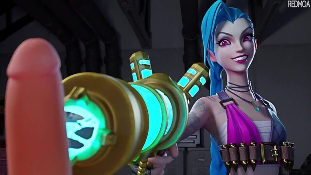 RedMoa LoL Jinx 3D porn