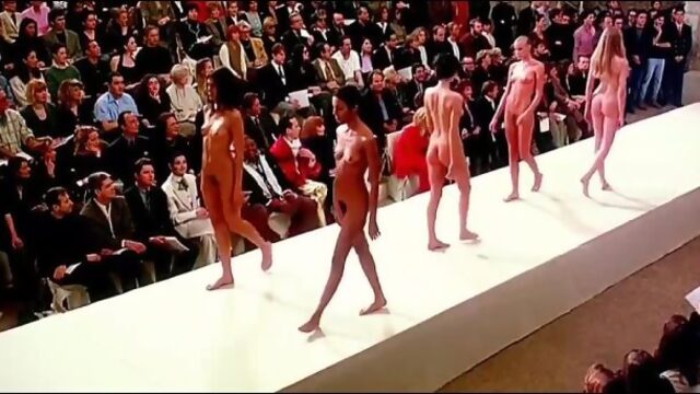 Naked models on the catwalk..mp4