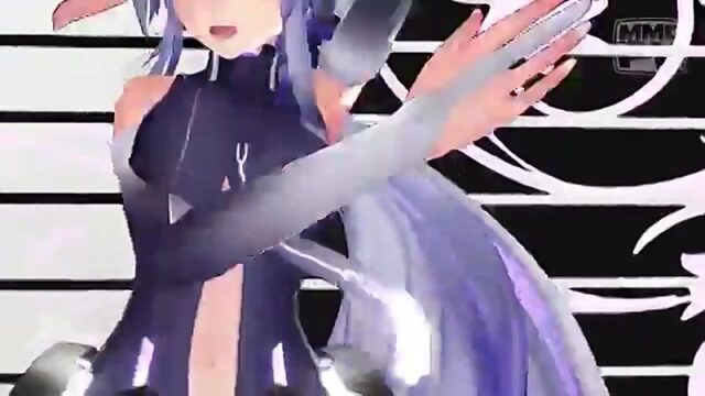 【MMD】 弱音ハクにWAVEを踊ってもらった (Haku Yowane, Хаку Йоване)